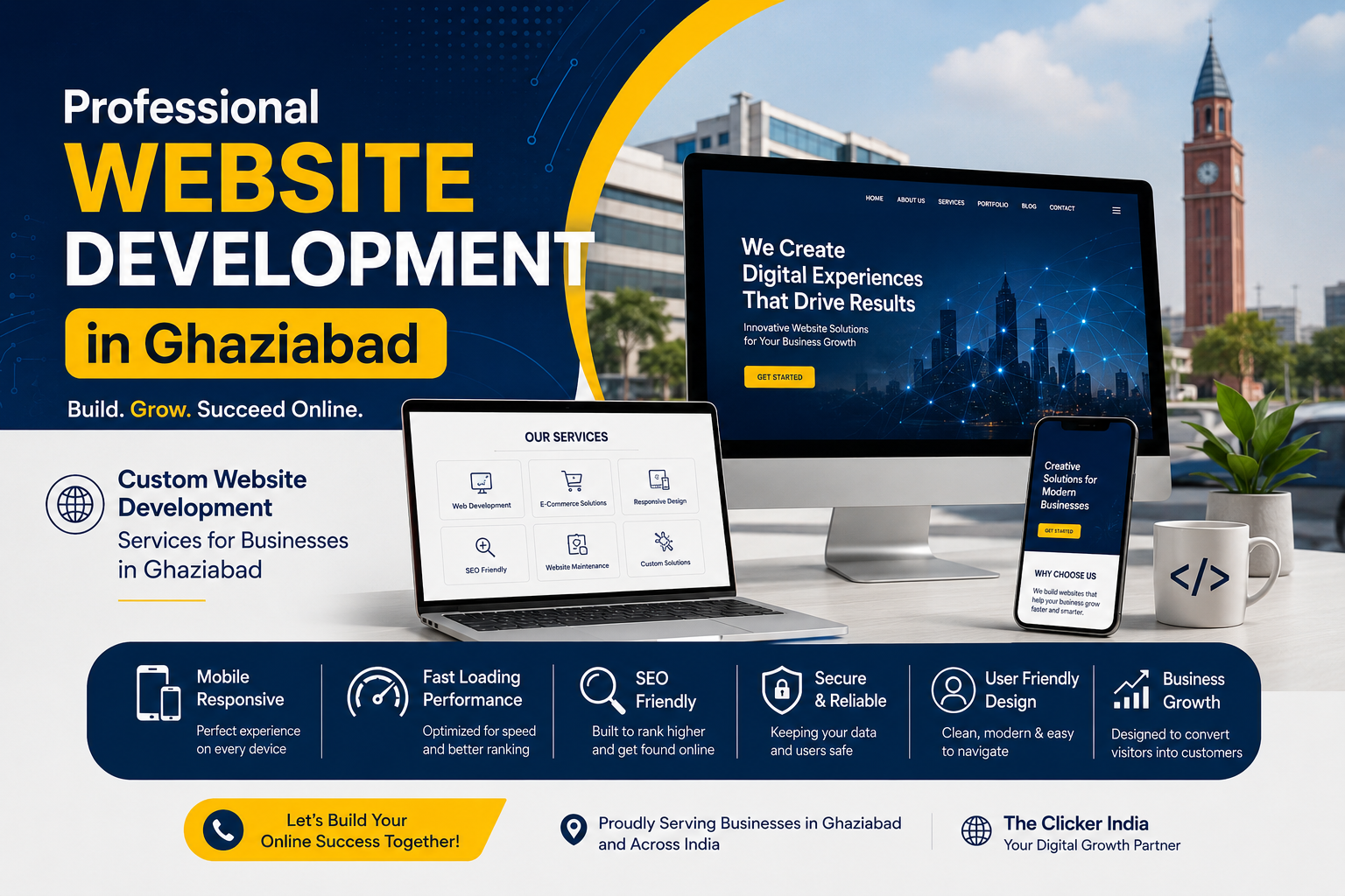 Custom Website Development Services for Businesses in Ghaziabad